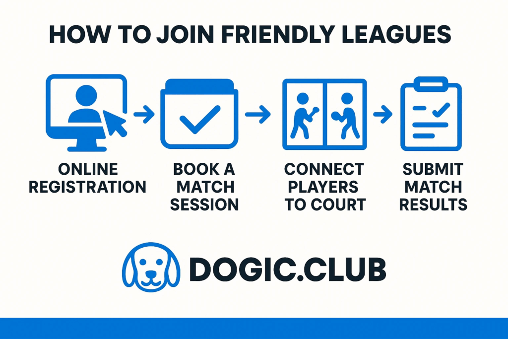 مراحل ثبت‌نام و پشت صحنه لیگ‌های دوستانه Dogic Club – Dogic.club